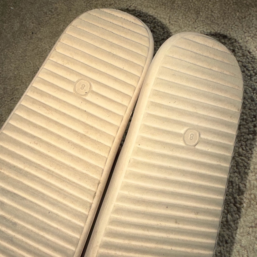 Wild Fable Cream Slide Slippers women’s sz 8 - Picture 3 of 5
